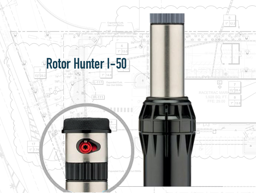 Роторный дождеватель HUNTER I-50 Роторный дождеватель HUNTER I-50